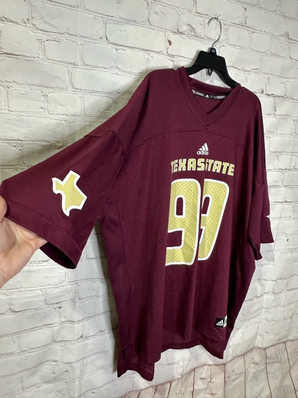 Adidas Men's Texas State Team Official Home Away Alt Football Jersey Collection